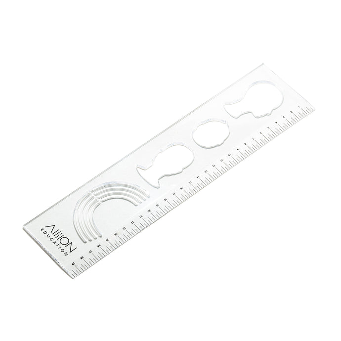 Clear Head Template Ruler